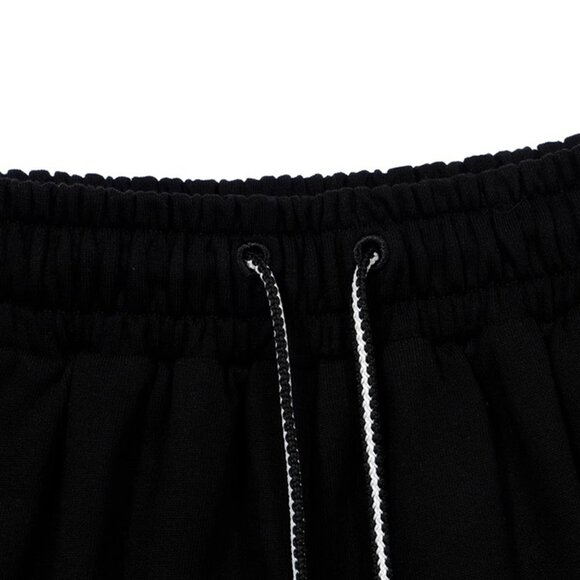 B.Sure Black Rabbit Embroidered Casual Shorts - Picture 3 of 4